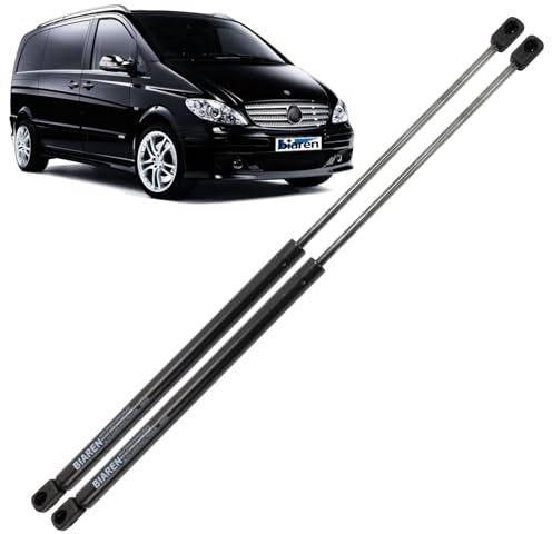 BIAREN 2 amortiguadores de gas para maletero trasero Mercedes Benz Vito Mixto Viano W639 2003-2014, sistema de soporte de elevación 755 N 667 mm