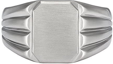 Fossil Edelstahl Silber Ring Für Männer