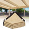Beige 90% Schattennetz, 2 x 2 m, 3 x 4 m, 4 x 6 m, 5 x 5 m, 6 x 12 m, 7 x 8 m, 9 x 10 m, UV-beständig, Sonnensegel, Sonnenschutz mit Ösen (Size : 3 x 4 m (10 x 13 ft))