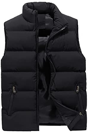 Generisch Weste Herren Outdoor, Wasserdichte Softshell Ärmellose Jacke Mit Reißverschluss Taschen Steppweste Abnehmbare Ärmel Lederwesten Schwarz Daunen Gaastra Stonz (S, Schwarz)
