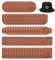 Haohai 80pcs Blank Leather Patches for Hats, Faux Leatherette Patches with Adhesive, Blank Patches for Embroidery Sew Clothing Jackets Backpack (80)