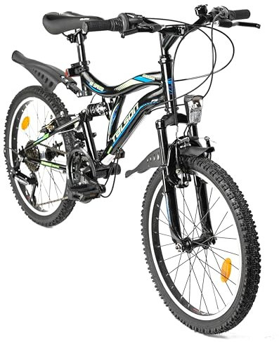 26 Zoll Guardian Kinderfahrrad MTB Shimano mit Beleuchtung nach StVZO Schwarz