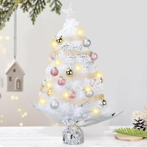 Mini Weihnachtsbaum,Künstlicher Weihnachtsbaum,Weihnachtsbaum künstlich,Mini Künstlicher Weihnachtsbaum,LED Tisch Weihnachtsbaum,Kunstbaum Weihnachten,für Zuhause,Büro,und Hotels
