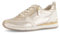 Gabor Damen Low-Top Sneaker, Frauen Halbschuhe,schnürschuhe,schnürer,straßenschuhe,Strassenschuhe,Sportschuhe,Puder/Creme (Gold),41 EU / 7.5 UK