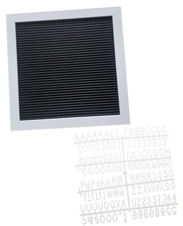 OHPHCALL Holz-buchstabentafel Wechselbar Retro Message Board-schild Für Inneneinrichtung Zeichenbrett Mit Buchstaben Gerahmt Weiß Desktop-memoboard