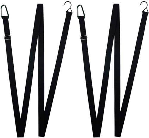 Correas cortavientos para funda de coche - Correas ajustables con mosquetones, cuerdas de amarre y ganchos metálicos | Accesorio de protección para vehículos de exterior que evita vientos fuertes, 2 b