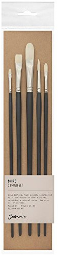 Jackson's : Shiro Professional Hog Bristle Hair Brush : Set of 5