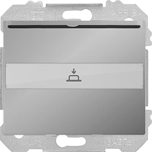 BJC Iris - Interruptor/conmutador formato tarjetero, Aluminio Mercurio ,18068-MA