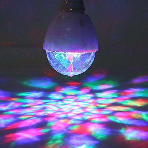 2 Stück RGB Led Mini Ball Birne Licht Lampe Drehender Kristall Bühnenlicht Disco Hause Familie Partei Club Bar Dj Pub Hochzeit Glühlampen Für Halloween Weihnachten E27 Lichteffekt