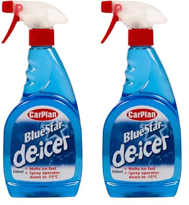 CarPlan TDI501 Blue Star Winter De Icer Trigger Spray 500ml x 2