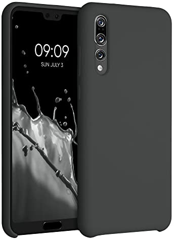 kwmobile Cover per Huawei P20 Pro Custodia - Back Case per Smartphone in Silicone TPU - Protezione Gommata - nero matt