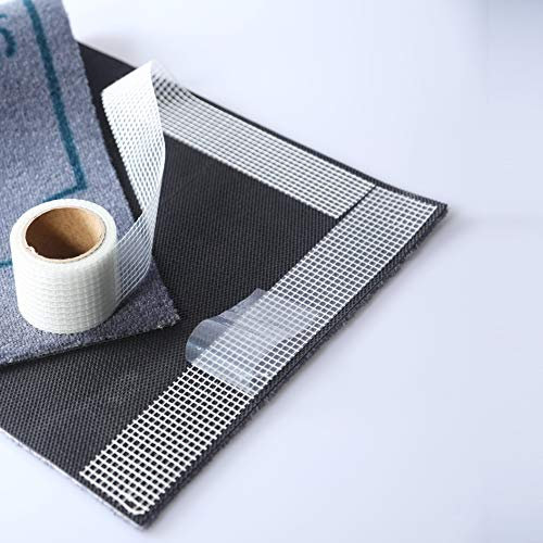 LILENO HOME Anti Rutsch Teppichunterlage als Klebestreifen 1x Rolle (5 cm x 500 cm) - hochwertige Teppich Antirutsch Stopper für alle Unterlagen u. Böden - Teppichstopper für sicheres Zuhause