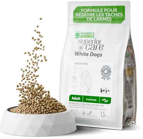 Nature's Protection Superior Care Trockenfutter für Hunde Insektenproteine - Hypoallergenes Hundefutter Getreidefrei für Ausgewachsene, Aller Kleine Und Mini Rassen - Insekten, 1.5kg