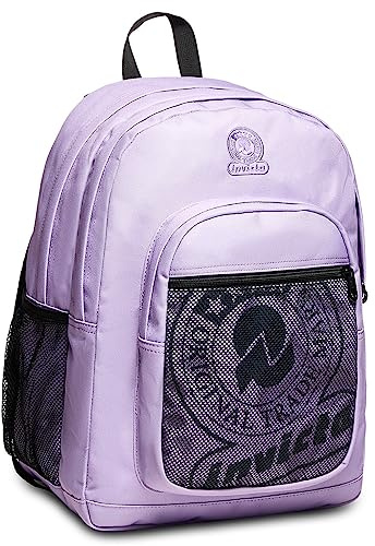 Invicta Zaino Scuola Dial, Rosa, Doppio Scomparto con Tasca Frontale, Tasca Porta Borraccia, Tasca con Organizer, Zaino Viaggio