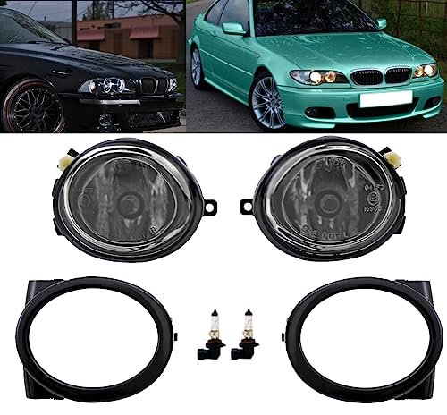 DM Autoteile 2-1207 Satz Klarglas Chrom Nebelscheinwerfer HB4 kompatibel für alle BMW E46 E39 mit M Paket M3 M5