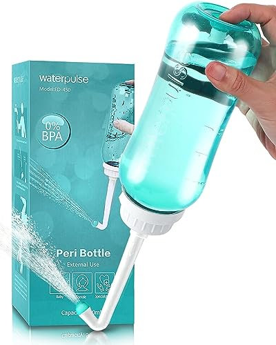 Onegreen Bidet portatile per la cura post-parto, bidet da viaggio da 500 ml, verde, bidet portatile per WC UK, bidet portatile spremibile, igienico, per perineale e gravidanza (verde-500)