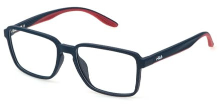 FILA Quadratisch Edelstahl Brillen in Matt Nachtblau für Herren, Brille mit Sehstärke, optional mit Sonnenbrillen tönung oder Blaulichtfilter (Modell VFI710)