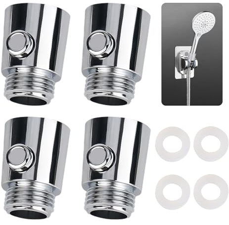 YYTECH Absperrventil 4 Stück Duschkopf Wasserstopper G1/2 Durchflussbegrenzer Wasserdurchfluss Regelventil Absperrventil für Wassereinsparung für Dusche Head Handbrause