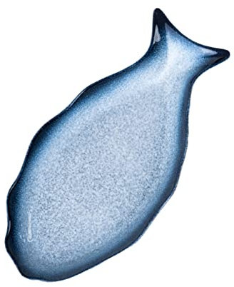 ABOOFAN Piatto Pesce Ceramica Portata Forma Di Pesce Per Cuocere Vapore Stoviglie Da Cucina Piatto in Ceramica