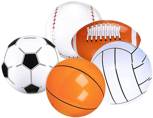 Pallone da Spiaggia,XineYuor 4PCS Pallone Gonfiabile Spiaggia, Palloni Acqua Pallone da Piscina per Bambini Adulti per Eestive all'aperto Festa