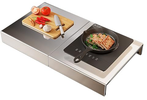 2 PCS Tapa Encimera Gas Multiusos, Cubre Encimera Gas, Cubre Encimera Para Encimera, Tabla de Cortar, Para Ampliar el Espacio de La Cocina(40x48x9cm/16x19x3.5in)
