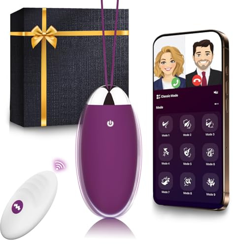 Vibrator Sex Toys Remote Control Vibrator with APP Adult Toys Sex Toyscouples for Couples Bullet Vibabrator for Women 9 Vibrating Modes Wearable Egg Vibrators for G-spot Clitoral Stimulator Butt Plug