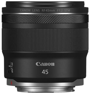 Canon RF45mm F1.2 STM, Standard Lens, Black