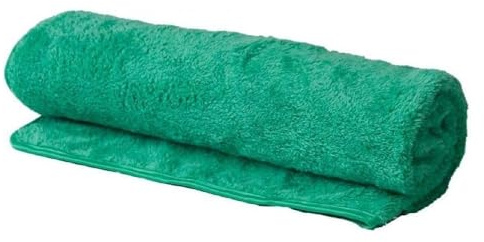 Irisana - Toalla de Baño de Microfibra - Verde - 120 x 80 cm - Suave y Delicado - Sin Soltar Pelusas - Muy Ligera y Resistente - Gran Capacidad Secado
