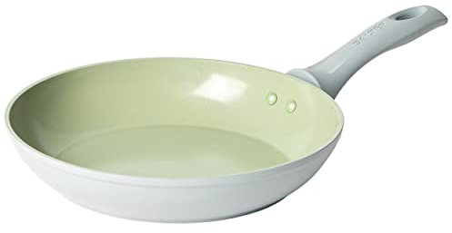 Salter Bratpfanne 24cm, Keramik Pfanne mit Antihaftbeschichtung, Pfanne Induktion Earth Series, Beschichtete Pfanne ohne PTFE & PFOA, Universal Bratpfanne für alle Herdarten