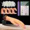 EBANKU Main Dentrainement Manucure, Main de Pratique des Faux Ongles, Formation des Ongles des Mains Faux Ongles Pratique à La Main Nail Art Mains et Doigts d'Entraînement avec limes à ongles