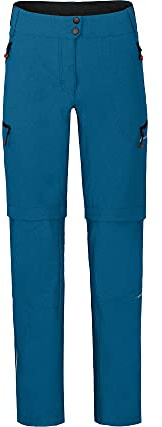Bergson Vina Zipp-Off | Damen Radhose (mit gepolsterter Innenhose), robust, elastisch, Blue Sapphire [307], 40 - Damen