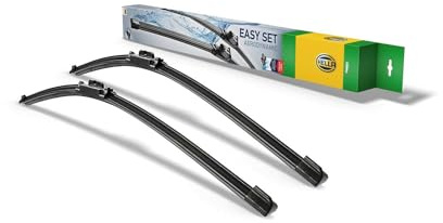 HELLA 9XW 358 164-081 Easy Set OE Torkarblad - SetOE6050 - Flatblade-torkarblad - för vänsterstyrd - 600/500mm - 24/20 - Fram - Antal: 2, Ställ inOE6050