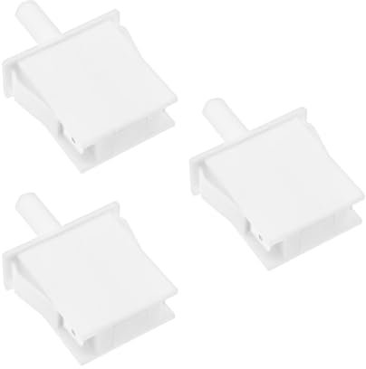 The Lord of the Tools Lot de 3 Interrupteurs Encastrés Interrupteur Intégré Interrupteur Poussoir Normalement Ouvert à Bouton 2 Broches Interrupteur d'arrêt pour Réfrigérateur Stérilisateurs