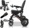 Elektrische rollstühle, Leicht 13.8 KG, mit Fernsteuerung, Tragfähigkeit 150 KG,500 W bürstenloser Motor, 25 KM Reichweite,Rollstuhl Elektrisch für Allen Gelände,A