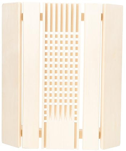 HOMSFOU Copertura per lampada da sauna rustica, resistente alle alte temperature, protezione per bagni turchi, decorazione elegante, funzionale, facile installazione, uso sicuro per sauna