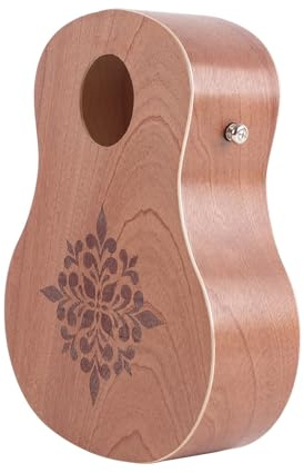 Cajon Drum Bongos Tambor de viaje con diseños clásicos de cuerpo de guitarra y sonido cálido, caja de mano compacta para uso en viajes, caja de percusión de mano