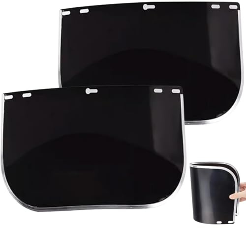 RUNRAYAY - Paquete de 2 protectores faciales de repuesto, 15.5 x 8, compatible con Hobart 770580, visera protectora de seguridad de repuesto para soldadura y bricolaje