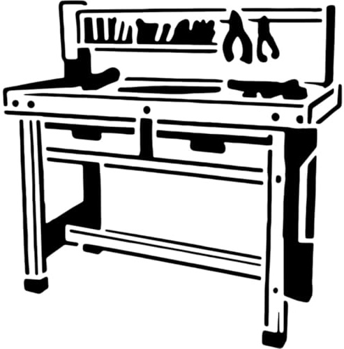 Azeeda 'Werkzeuge Werkbank' Schablone/Vorlage (WS00074479)