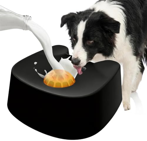 para perros - interactivo de comida lenta - Pelota antideslizante para perros, para gatos, , cachorros, alimentación lenta y bebida lenta, entrenamiento, estimulación mental y