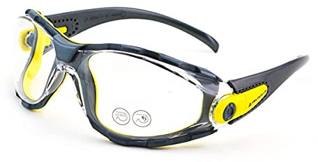 Delta plus - Lunettes de protection Pacaya Clear Lens polycarbonate incolore noir/jaune
