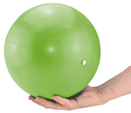 ATC Handels GmbH Gymnastika Soft Pilates & Yoga Ball - Ballon d'entraînement polyvalent pour l'équilibre et la stabilité - Environ 23 à 26 cm (vert citron)