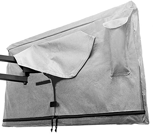 Bozzcovers Outdoor TV Cover 55 inch - with Zipper, Weatherproof, Waterproof 360 Degrees Protection, Soft Non Scratch Interior - Gray