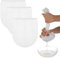 COMNICO Lot de 3 sacs à fromage, 30,5 x 25,4 cm, en nylon, réutilisables, à mailles fines, passoire, noix, thé, bière, jus, filtre pour café infusé froid, yaourt, amandes, soja, lait d'avoine