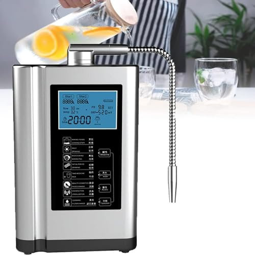 Ionizador De Agua Alcalina Ag7.0 Silver, Ph 3.5-10.5 Sistema De Filtración De Agua Para El Hogar, 6000 Litros Por Filtro, 7 Configuraciones De Agua, Limpieza Automática