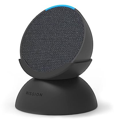 Echo Pop | Full sound compact Wi-Fi and Bluetooth smart speaker with Alexa, Charcoal + Made for Amazon Battery Base for Echo Pop, Charcoal