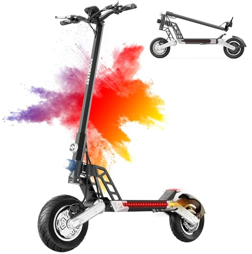 TODIMART G2 Trottinette électrique Adulte Autonomie 35-45KM Moteur 500W 48V 10.4Ah Trotinette Electrique Adulte Double Suspension, Pneus Tout-Terrain de 10 Pouces,Scooter Electrique Adulte