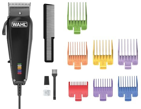 WAHL Multi Cut, kit de aseo para perros y gatos, cepillo para mascotas, bajo ruido, con cable, en casa, resistente a la corrosión, cuchillas de acero con carbono, afilado de precisión, ligero