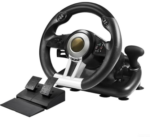 Volant de course polyvalent, pour volant et pédales Xbox, simulateur de cockpit, pour PC pour PS4, pour Switch pour Xbox Gaming (noir)