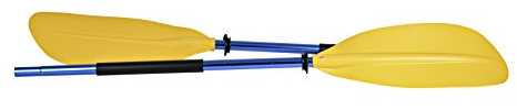 H2o Kayaks Asymmetrical 220 cm Paddle Yellow Blade and Blue Shaft
