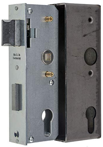 Einsteckschloss für Metalltore PZ/W 72/40/8 Stulp 33x166 incl. Einschweiß-Kasten